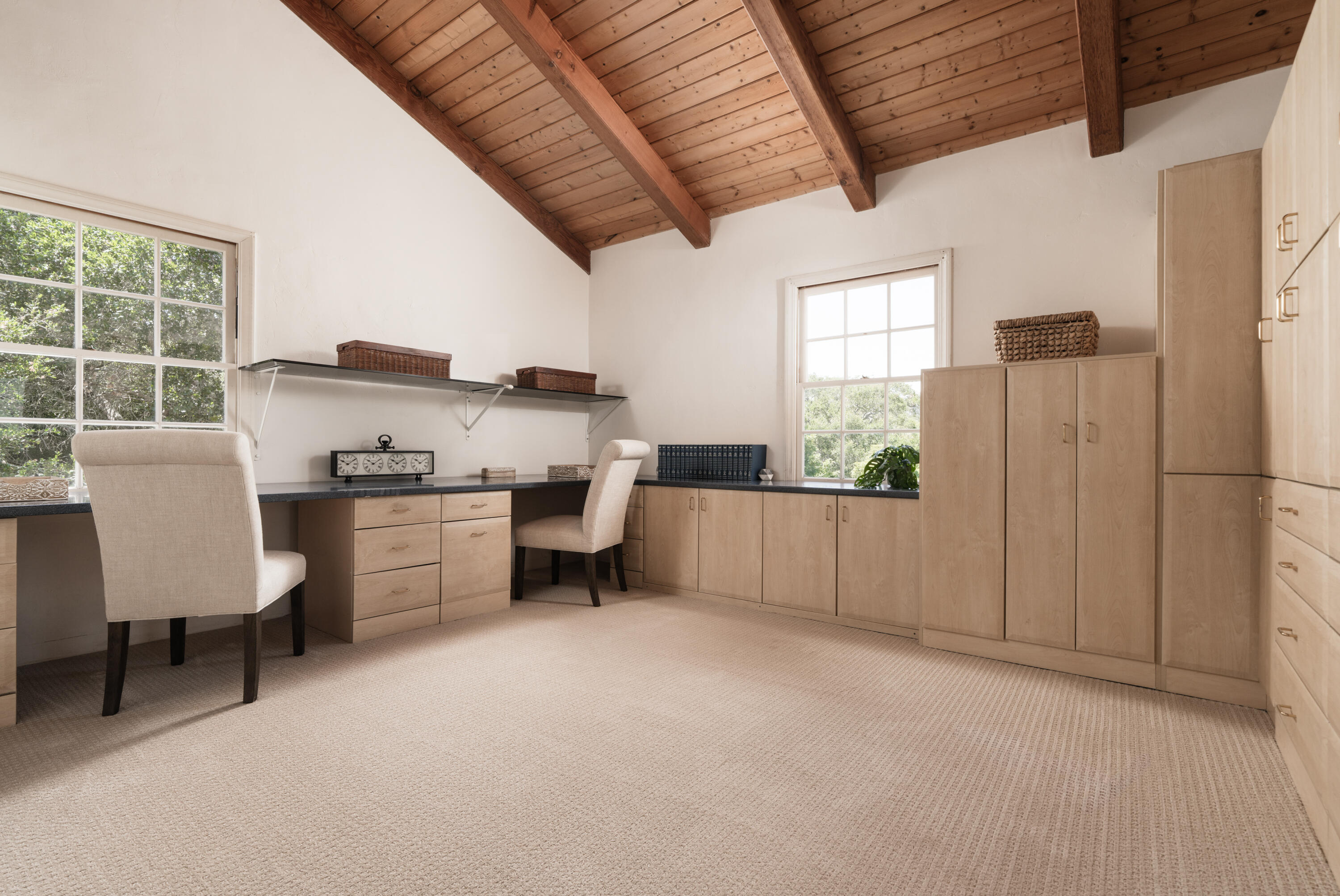 939 Arcady Road Santa Barbara, CA 93108 - Photo 22 of 28 a kitchen with furniture and a refrigerator