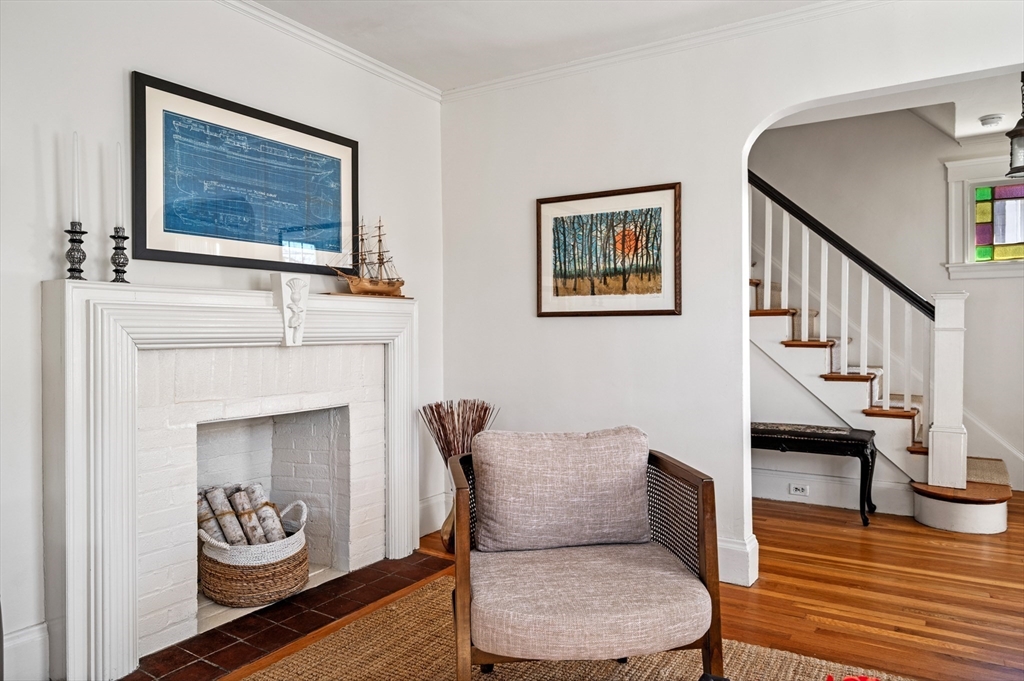 23 Tedesco Street Marblehead, MA 01945 - Photo 7 of 43 a living room with furniture and a fireplace
