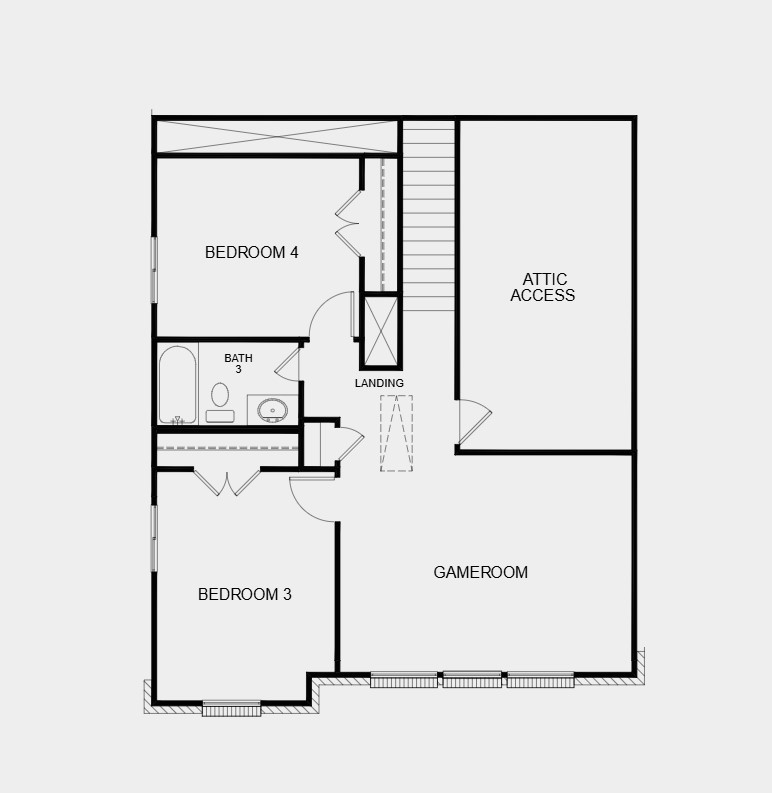 22122 Rangemore Drive Cypress, TX 77433 - Photo 28 of 28 Second Floor Plan - Additional Highlights Include: LVP flooring throughout the main living areas