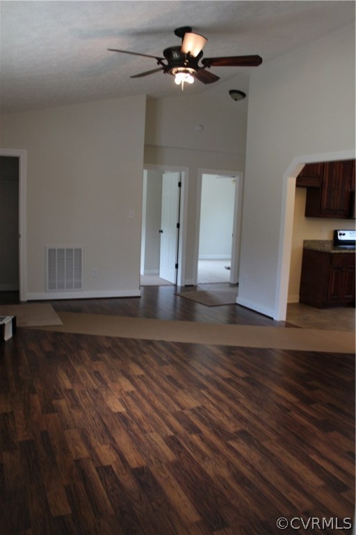 964 East Rose Garden Road West Point, VA 23181 - Photo 4 of 9 a view of empty room with wooden floor and fan