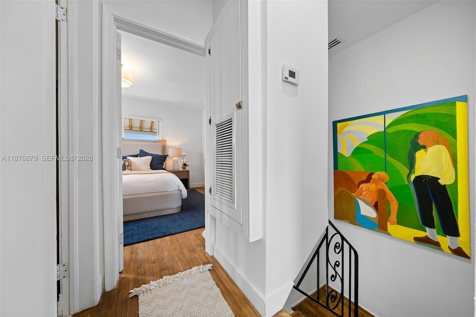 642 86th Street Miami Beach, FL 33141 - Photo 28 of 48 a view of a bedroom from a hallway
