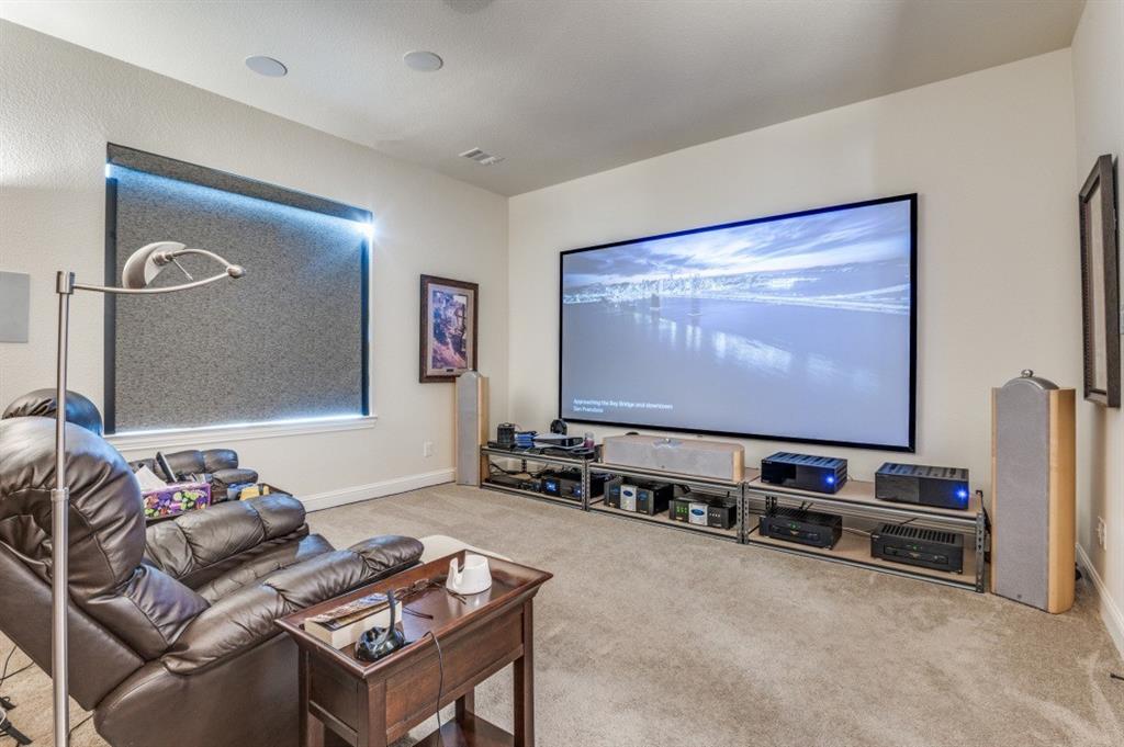 8210 Palmer Road Waxahachie, TX 75167 - Photo 22 of 39 a room with furniture projector and screen