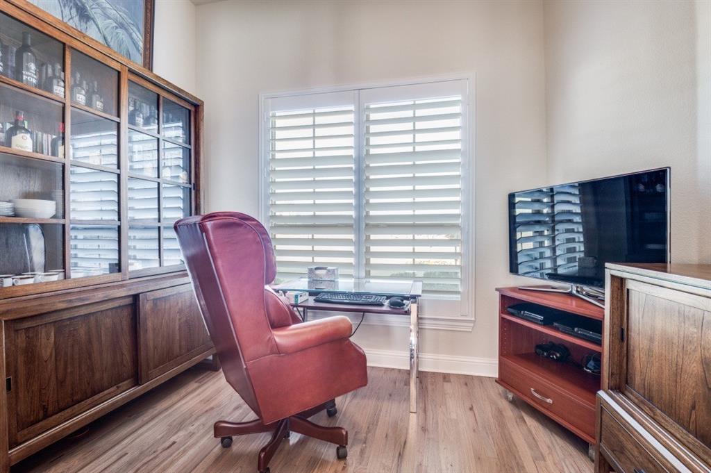 8210 Palmer Road Waxahachie, TX 75167 - Photo 32 of 39 a view of a workspace with furniture and a window