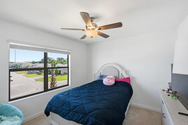a view of a swimming pool with an outdoor space