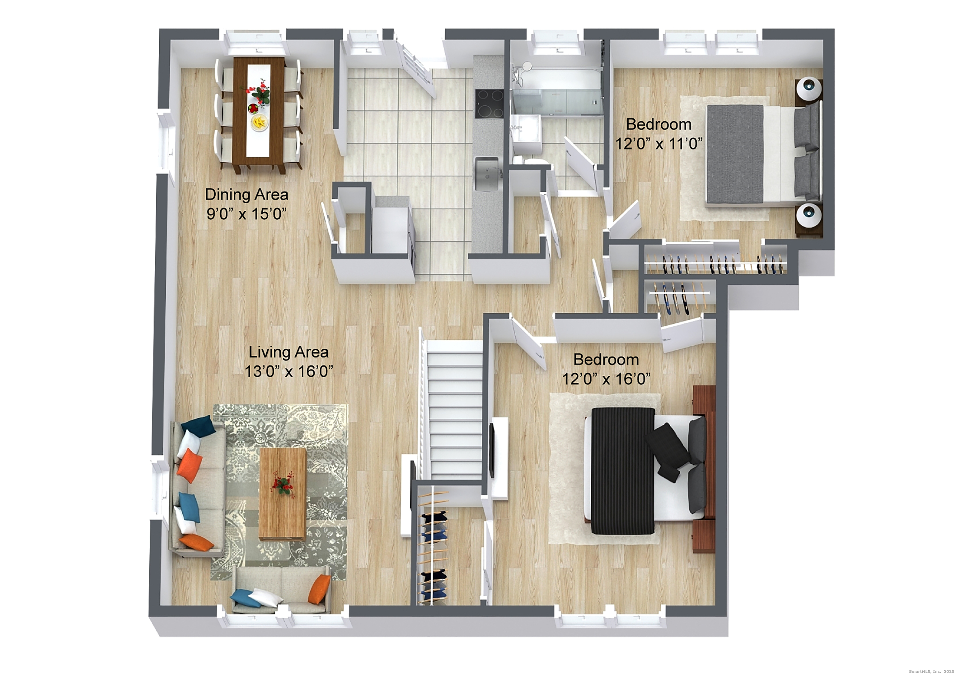 56 Blachley Road, Unit B Stamford, CT 06902 - Photo 14 of 26 a kitchen with a refrigerator and washer