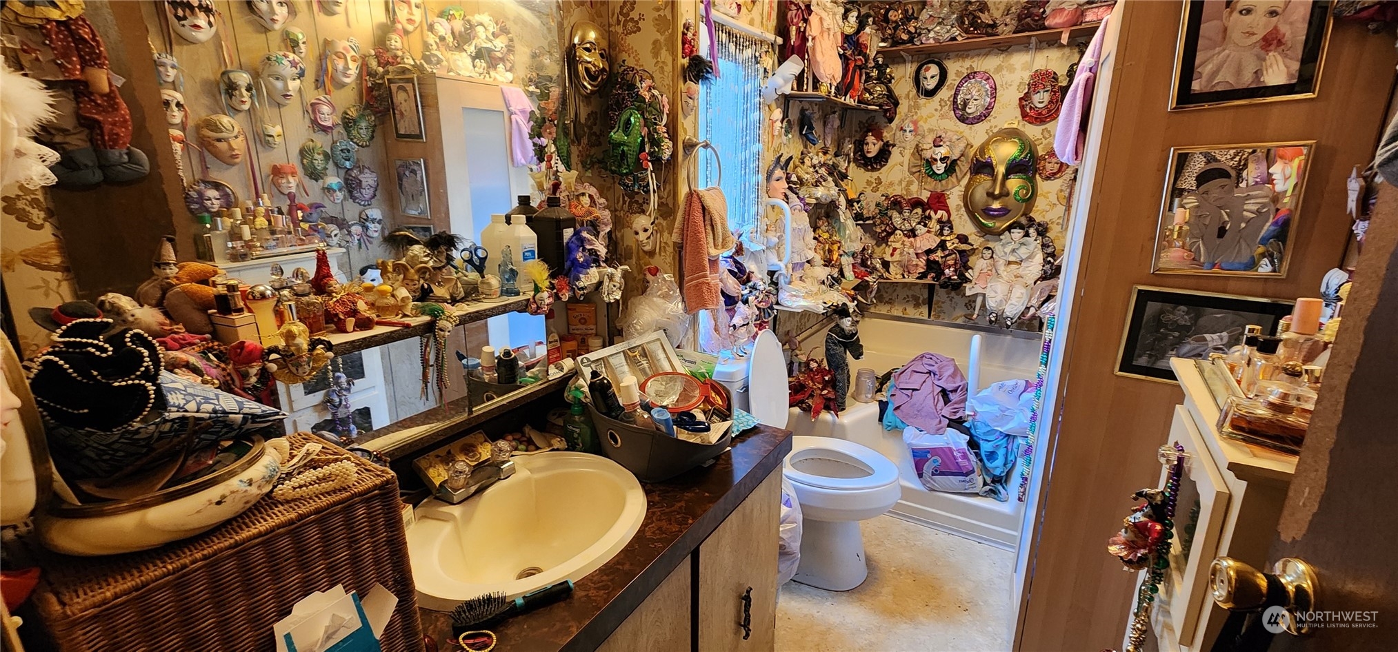 91 Maple Street Quilcene, WA 98376 - Photo 9 of 14 a bathroom with a sink toilet and mirror