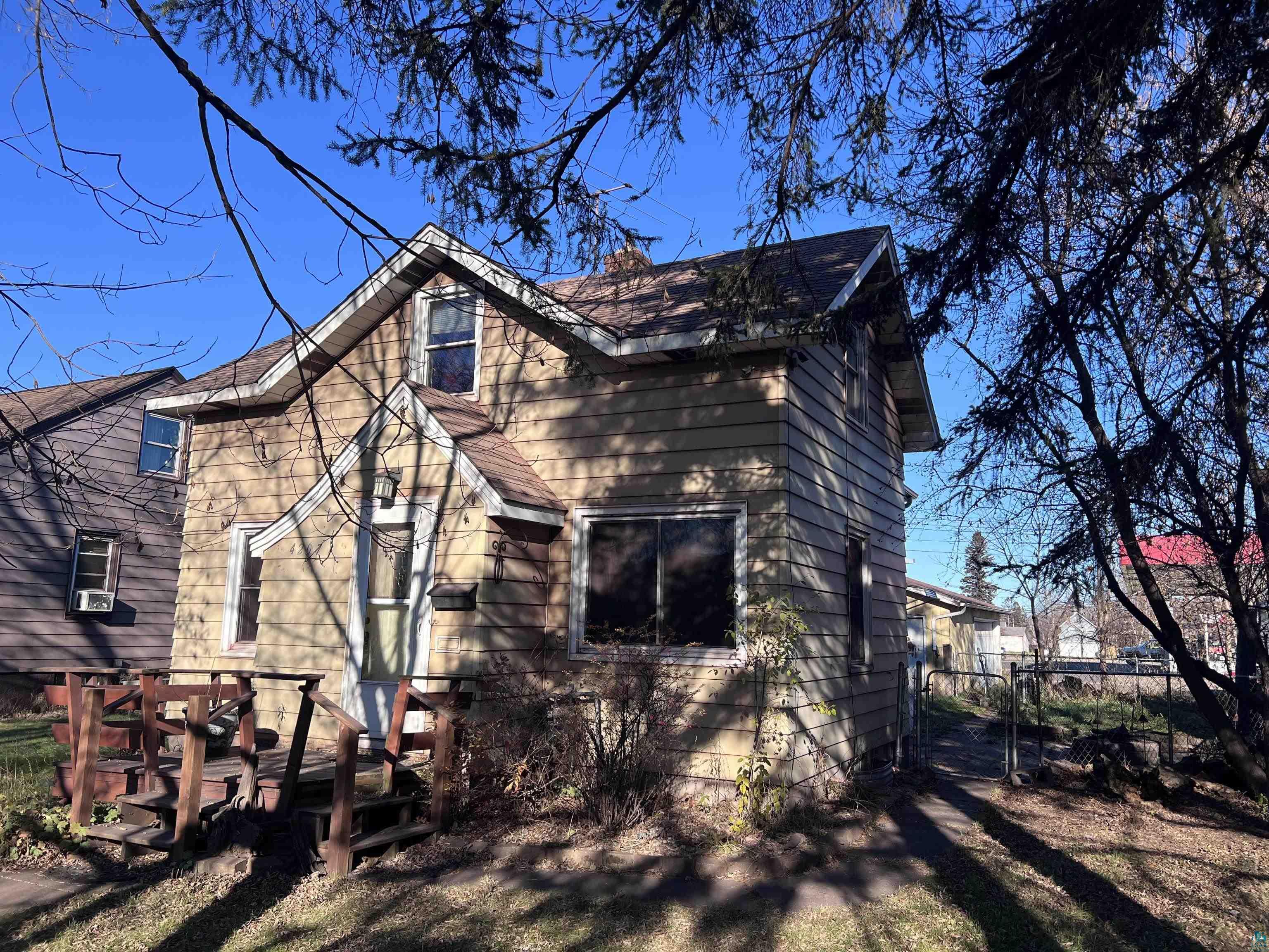 View of rear view of property