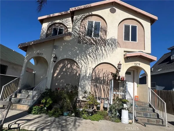 a front view of a house