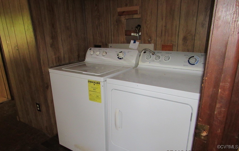 27701 Prince Edward Highway Rice, VA 23966 - Photo 12 of 21 Laundry room featuring separate washer and dryer a