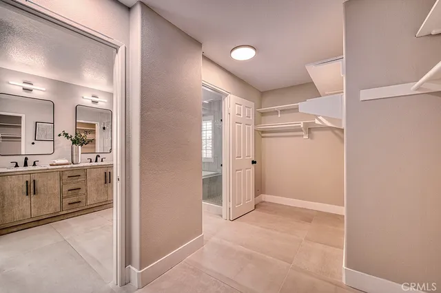 a view of cabinets and entryway