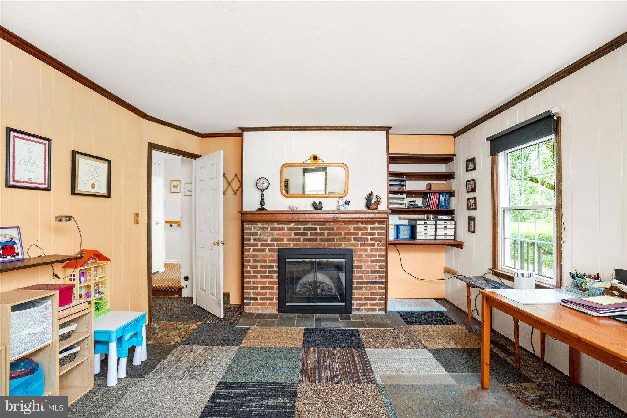 21 Duffield Place Princeton, NJ 08540 - Photo 11 of 31 family room with fireplace