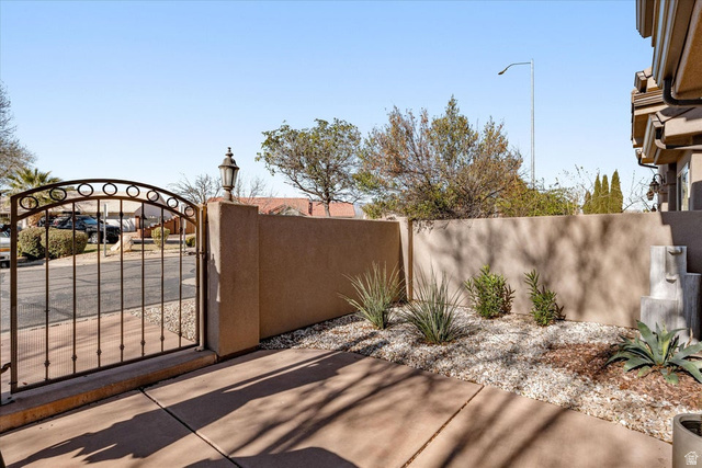 345 North 2450th Street East, Unit 152 St. George, UT 84790 - Photo 5 of 40 View of gate