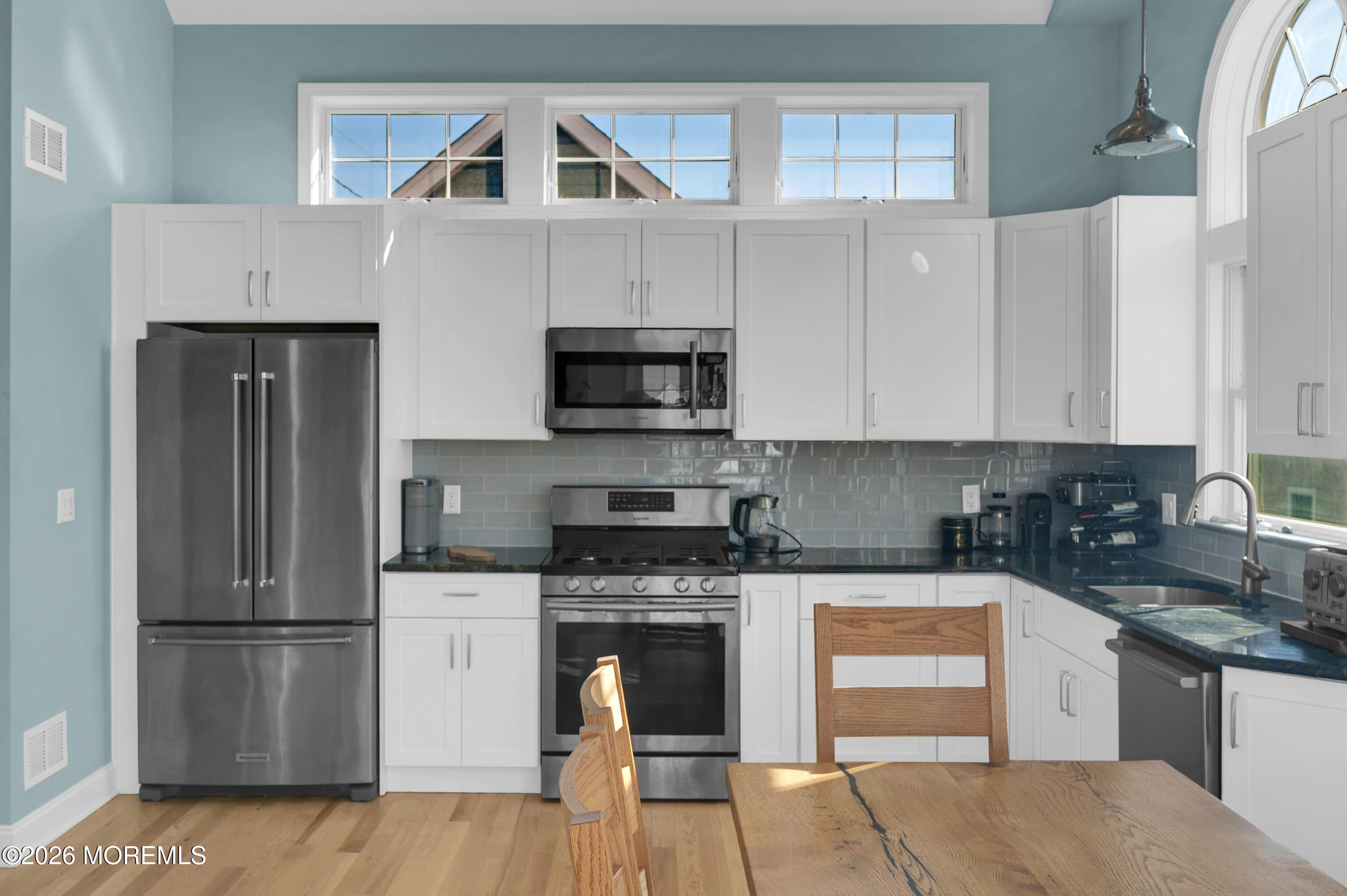 170 West Beach Way Lavallette, NJ 08735 - Photo 12 of 71 a kitchen with a refrigerator stove and sink