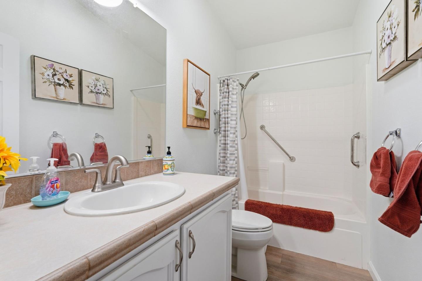 845 Villa Teresa Way, Unit 845 San Jose, CA 95123 - Photo 26 of 34 a bathroom with a sink a toilet and shower