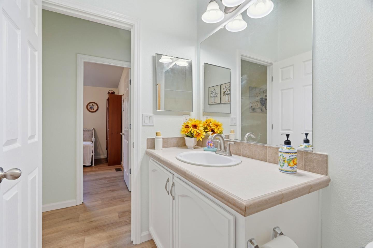 845 Villa Teresa Way, Unit 845 San Jose, CA 95123 - Photo 27 of 34 a bathroom with a sink vanity and a mirror