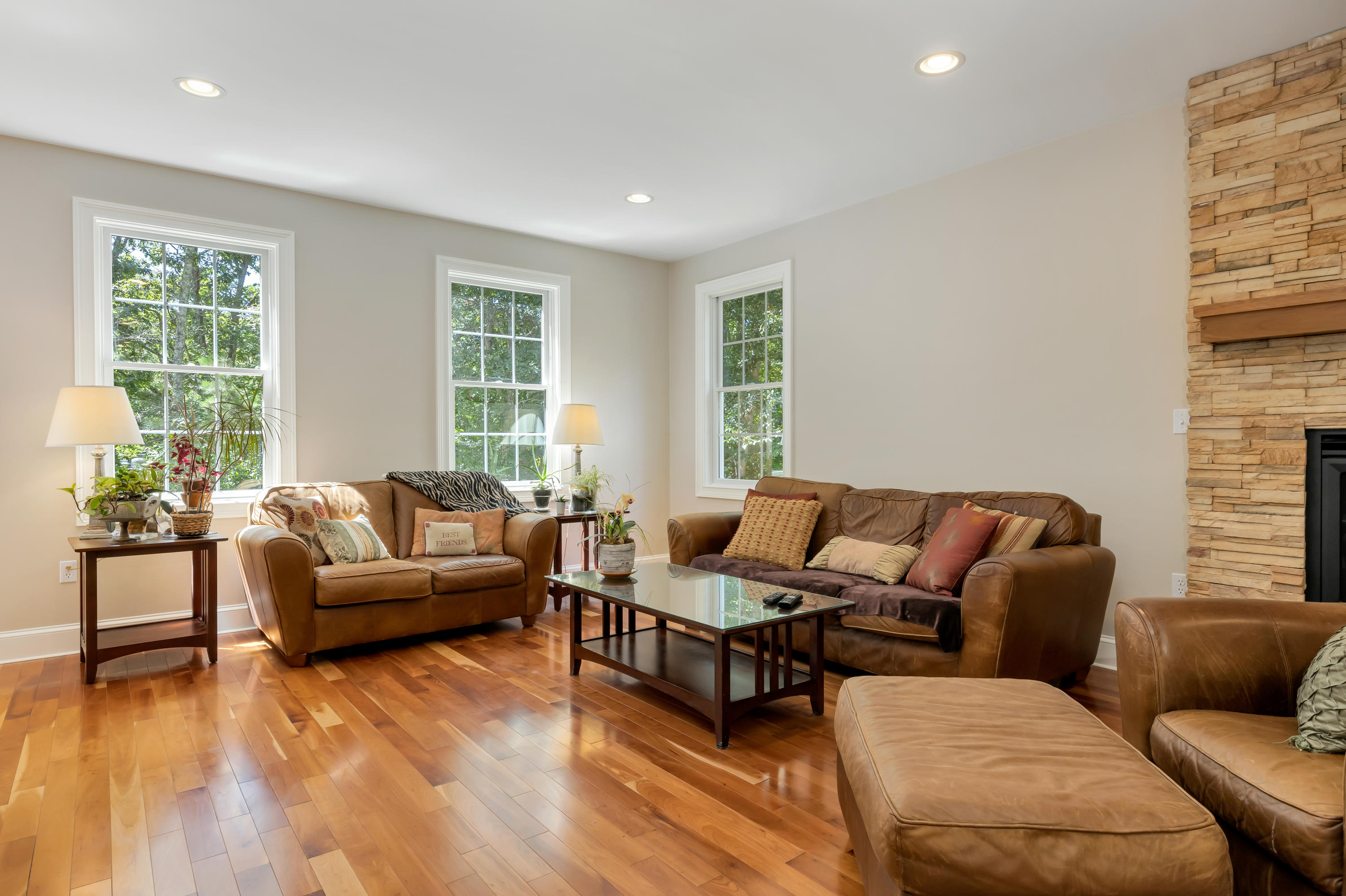 23 Harlow Road Sandwich, MA 02563 - Photo 8 of 44 a living room with furniture and a large window