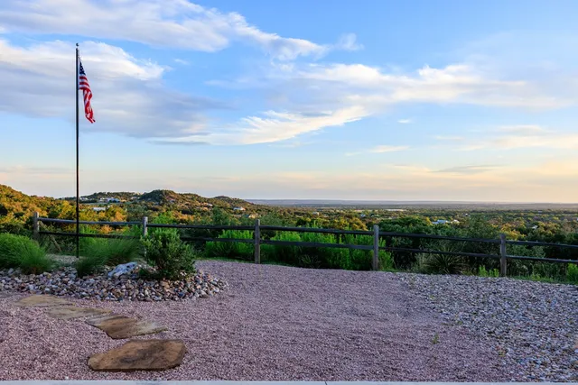 a view of a city with sunset