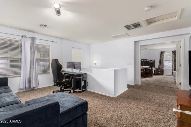 a view of a room with washing machine