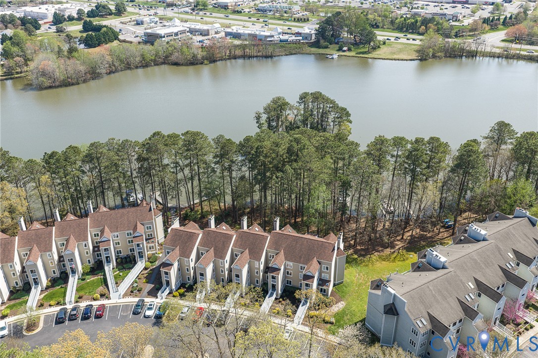 102 Water Pointe Court Midlothian, VA 23112 - Photo 33 of 35 an aerial view of a house with a lake view