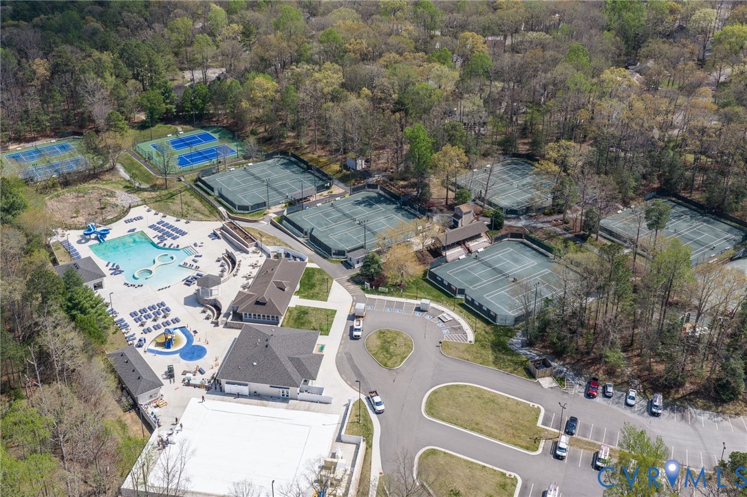 102 Water Pointe Court Midlothian, VA 23112 - Photo 34 of 35 an aerial view of a swimming pool and outdoor space