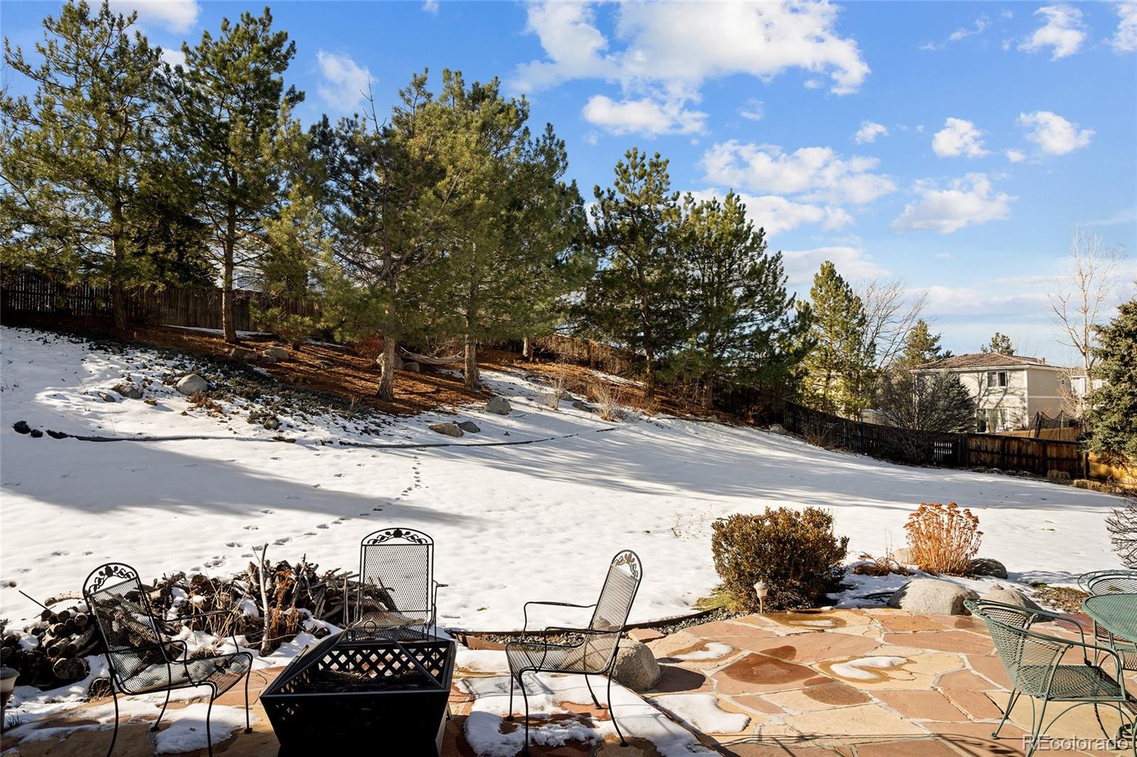 10269 Fawnbrook Court Highlands Ranch, CO 80130 - Photo 36 of 45 a view of a yard with wooden fence