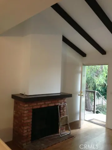 a close view of fireplace
