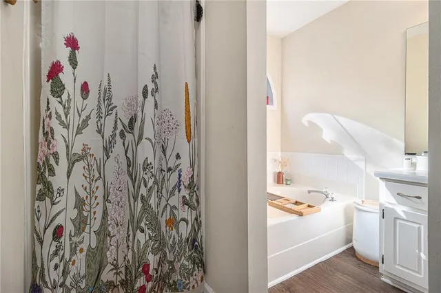 a view of small living room