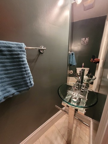4546 South Indiana Avenue, Unit 2N Chicago, IL 60653 - Photo 8 of 16 a bathroom with a sink and a mirror