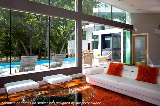 a view of a building with a tree