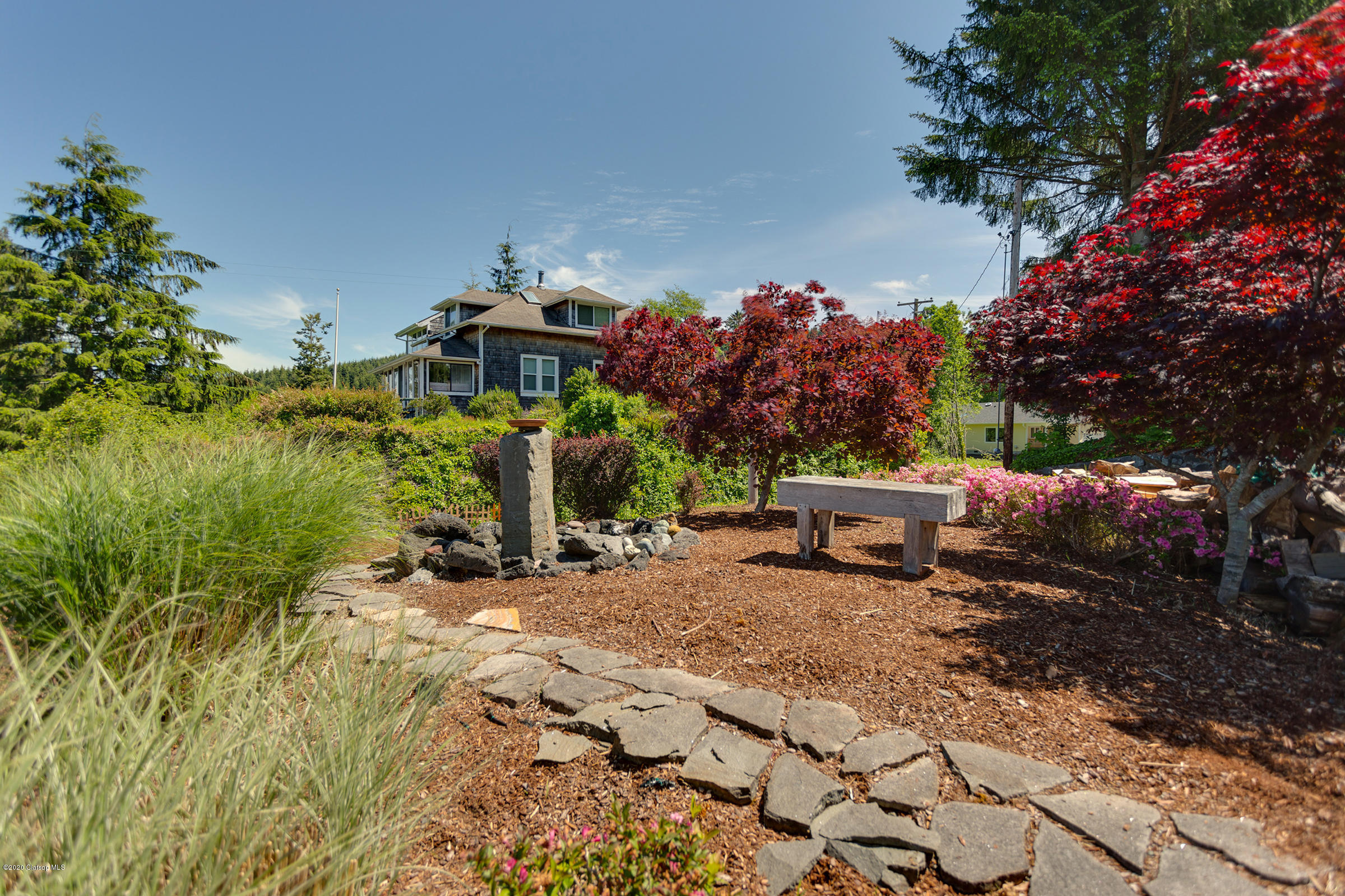 218 Spruce Street Wheeler, OR 97147 - Photo 17 of 18 bench + water feature