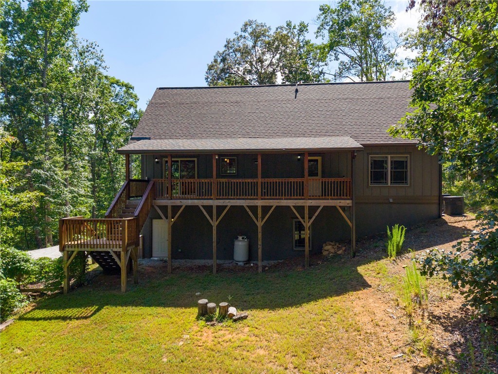711 Scharlin Drive Pickens, SC 29671 - Photo 38 of 50 Back View with Spacious Deck