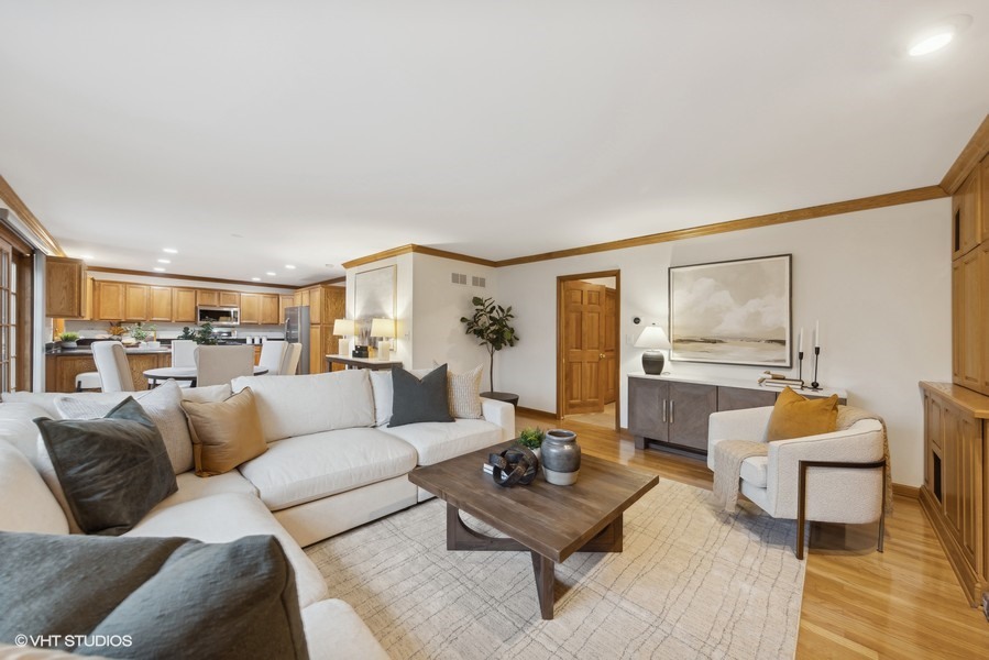 1114 Taft Avenue Wheaton, IL 60189 - Photo 8 of 24 a living room with furniture and view of kitchen