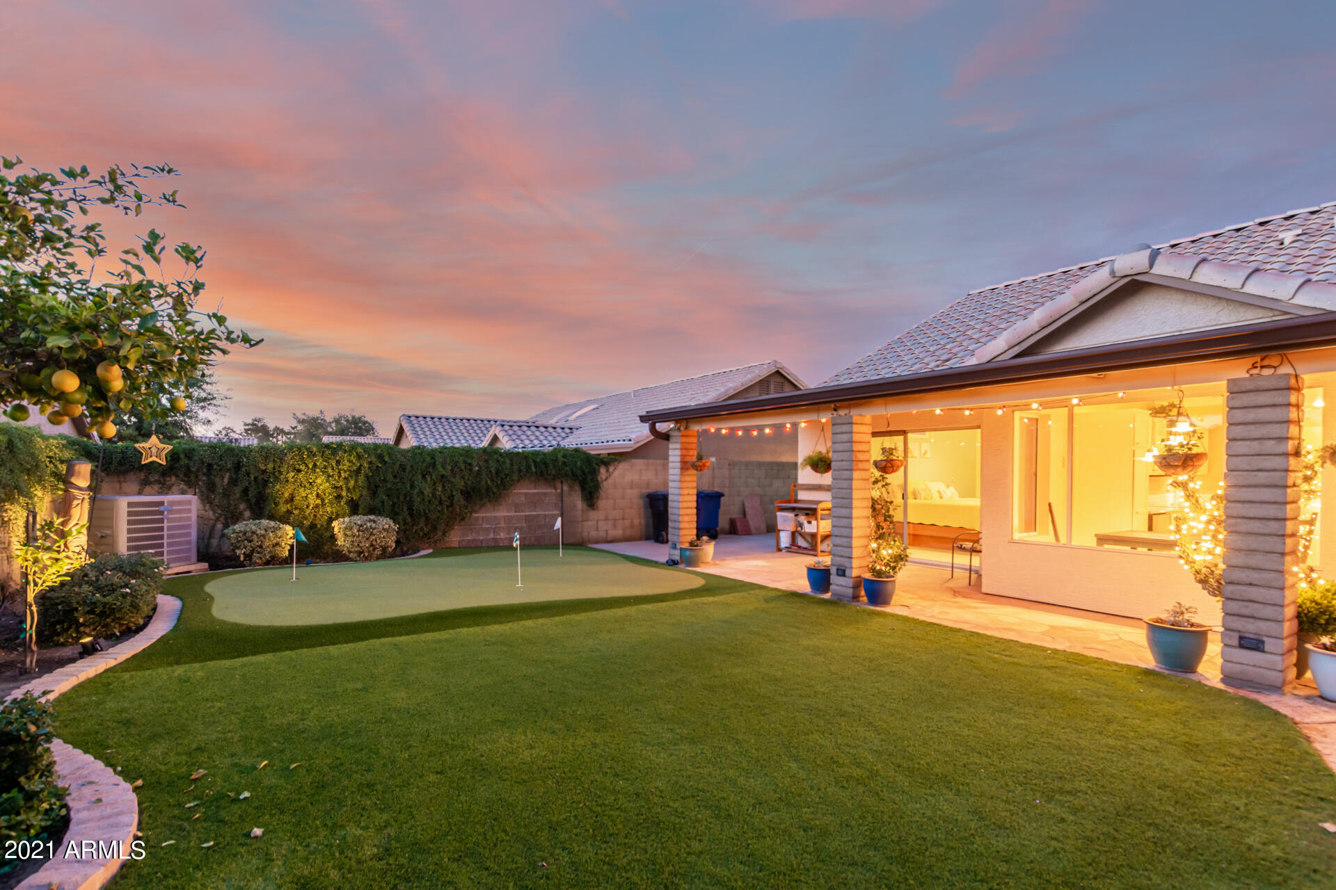 359 West Brisa Drive Gilbert, AZ 85233 - Photo 28 of 40 Back Yard, Putting Green