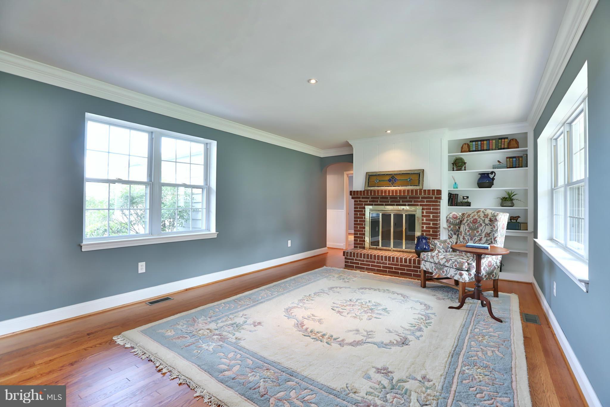 13025 Manor Road Glen Arm, MD 21057 - Photo 13 of 30 Bright & Airy Family Room with Second Fireplace