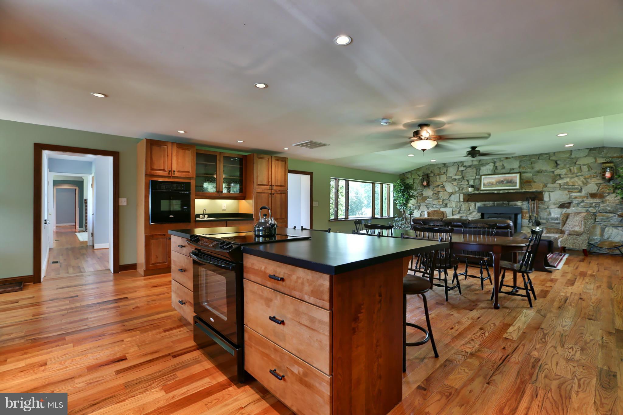 Kitchen Overlooks Living Space