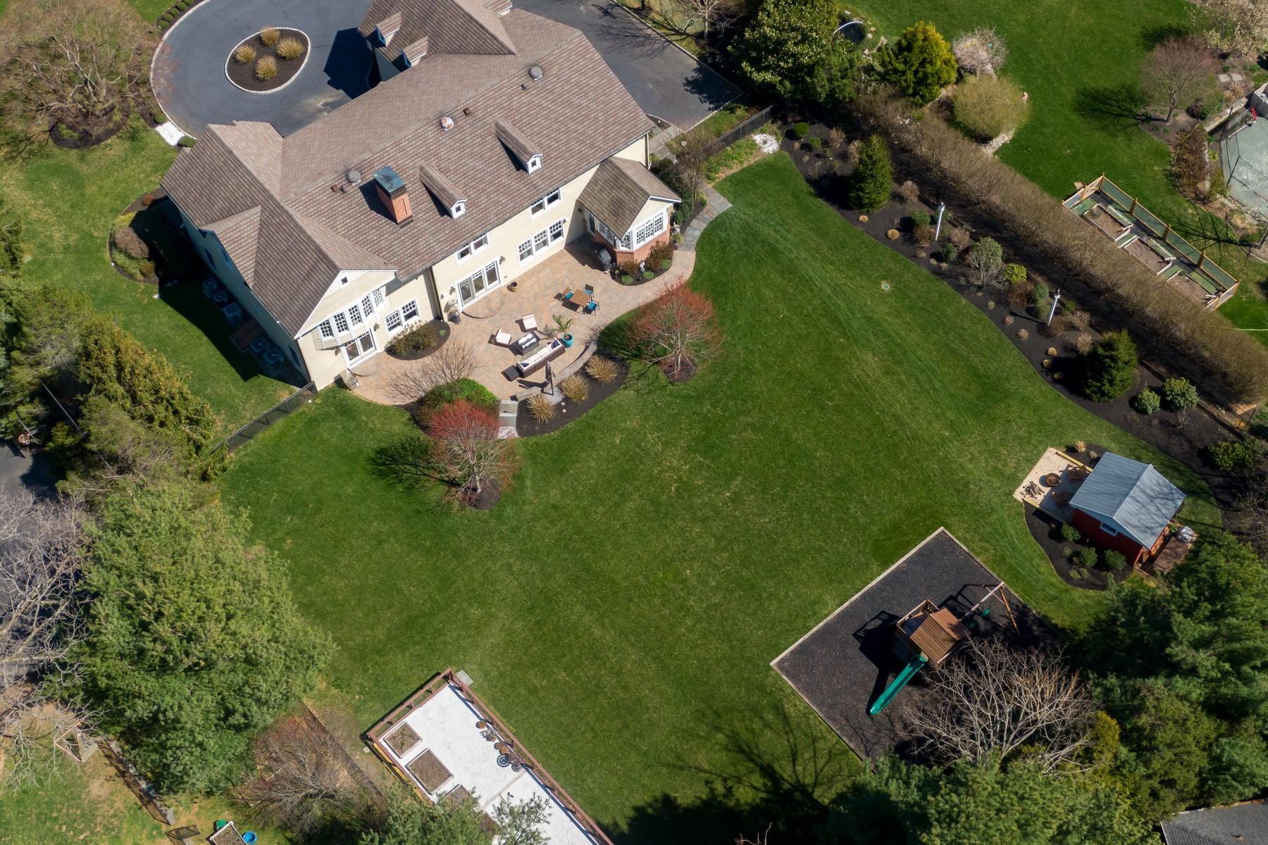 20 Oakes Road Little Silver, NJ 07739 - Photo 3 of 46 an aerial view of a house with a yard basket ball court and outdoor seating