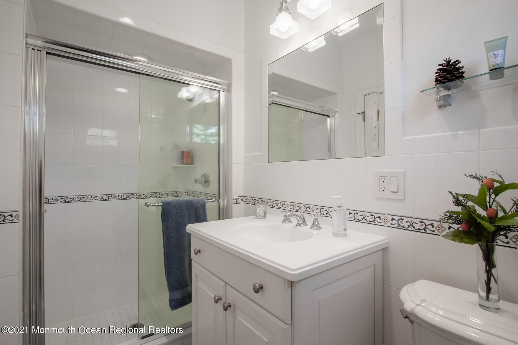 20 Oakes Road Little Silver, NJ 07739 - Photo 22 of 46 a bathroom with a sink toilet and shower