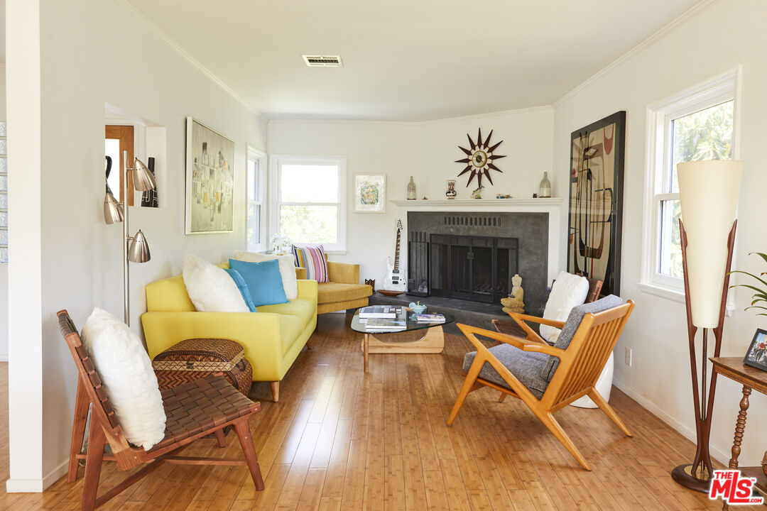 3708 Roderick Road Los Angeles, CA 90065 - Photo 8 of 38 a living room with furniture and a fireplace