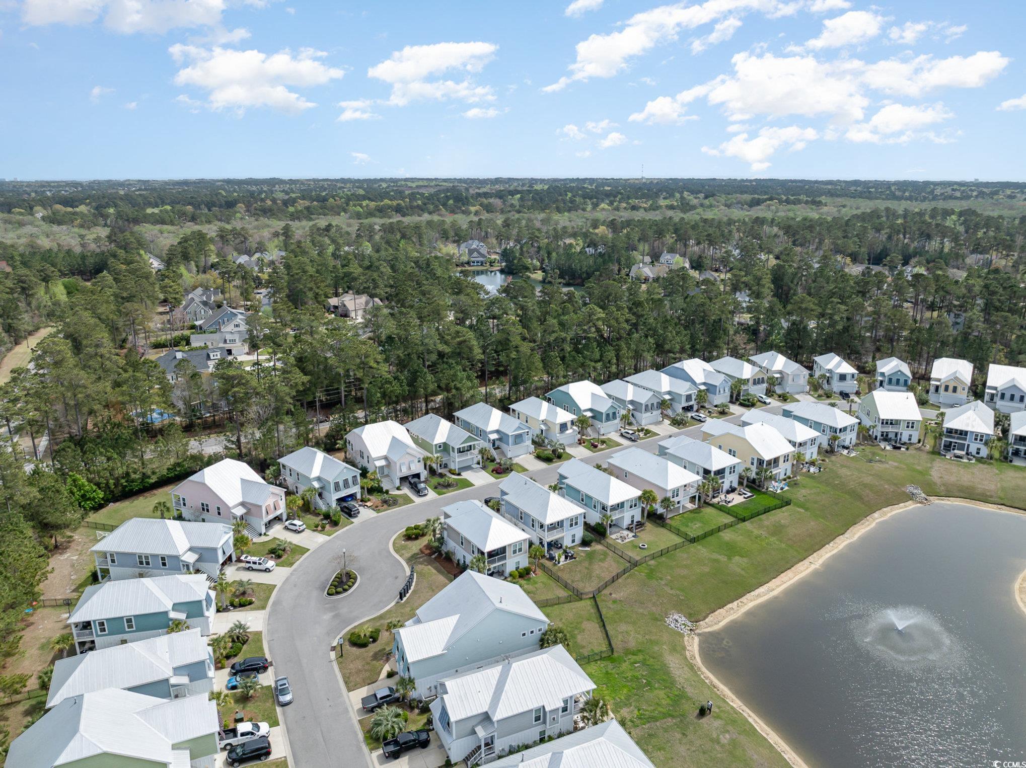 136 Splendor Circle Murrells Inlet, SC 29576 - Photo 28 of 30 Birds eye view of property with a water view and a residential view