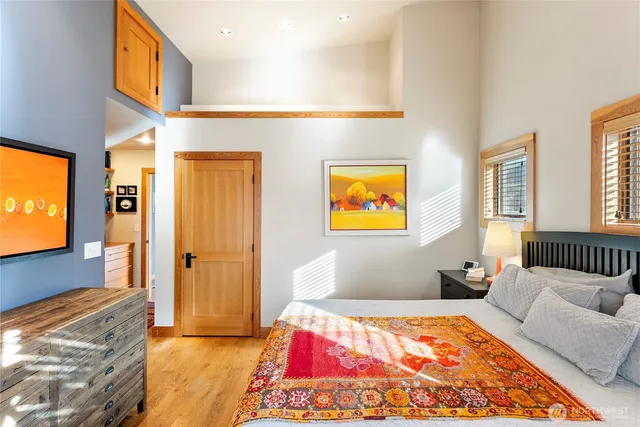 a living room with a couch and a flat screen tv