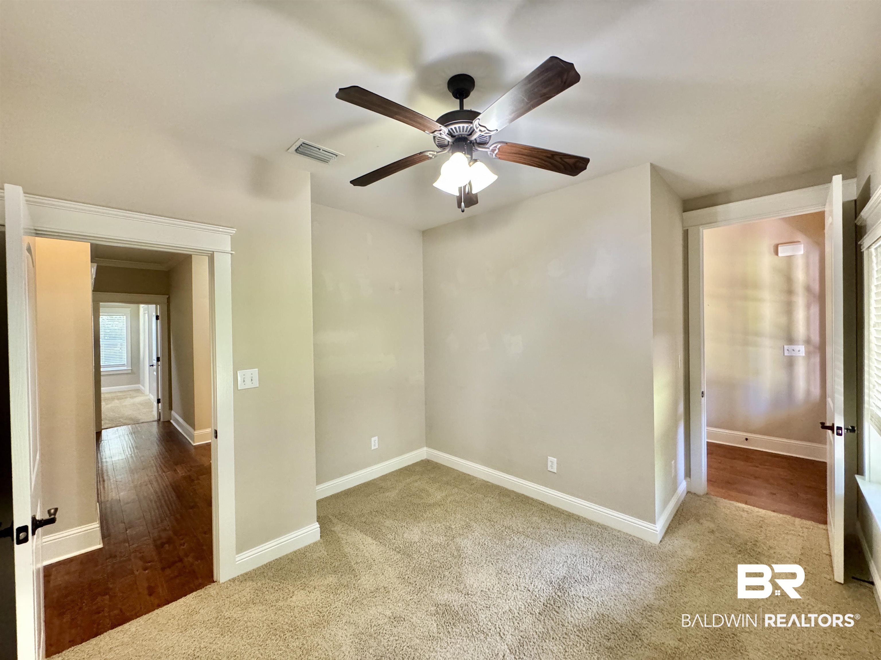 10846 County Road 138 Bay Minette, AL 36507 - Photo 34 of 53 Empty room featuring light hardwood / wood-style floors and ceiling fan