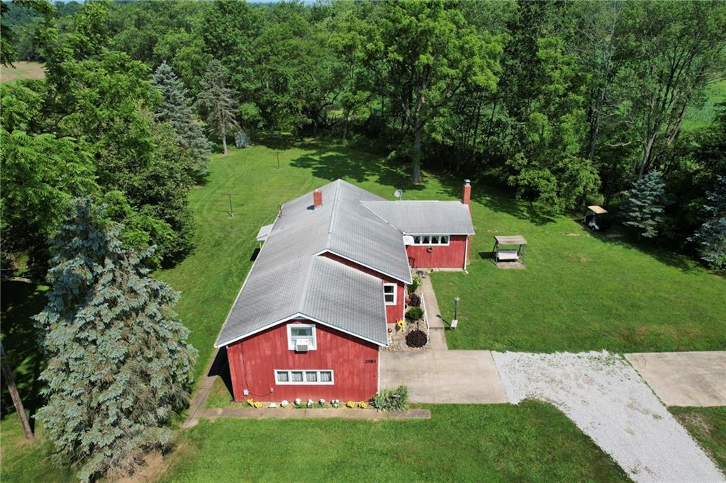 2583 Highway 210 Rural Valley, PA 16249 - Photo 27 of 41 an aerial view of residential house with outdoor space and trees all around