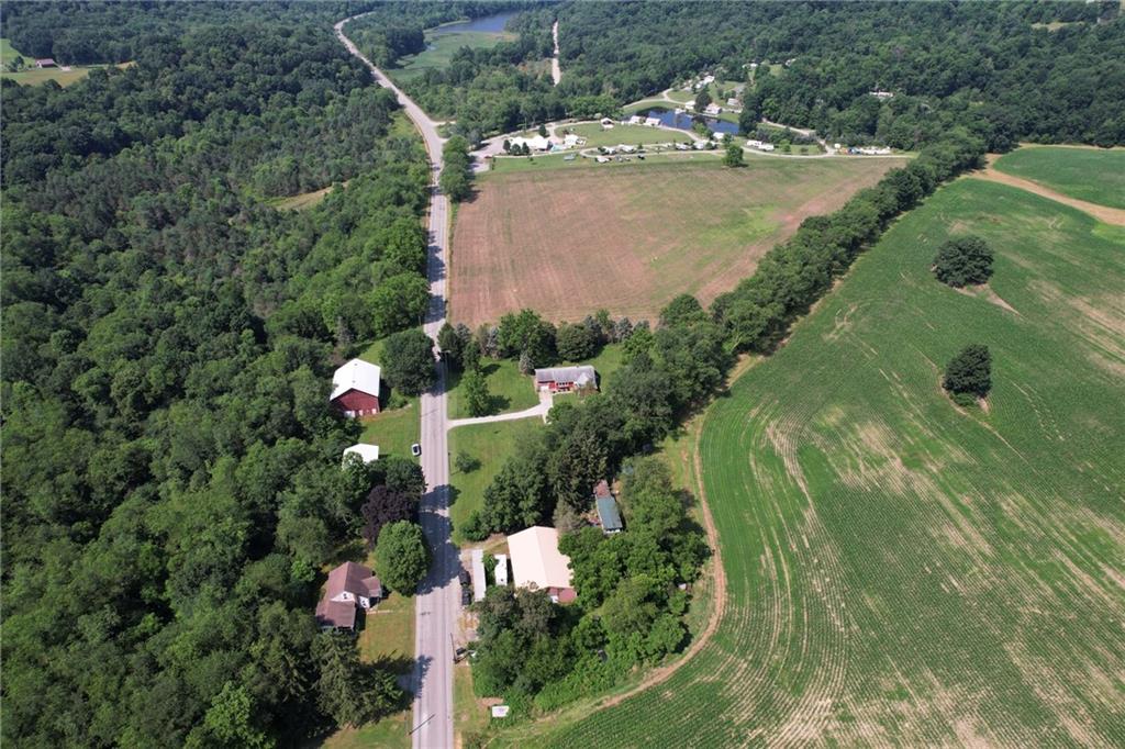 2583 Highway 210 Rural Valley, PA 16249 - Photo 32 of 41 an aerial view of a house with yard swimming pool and outdoor seating