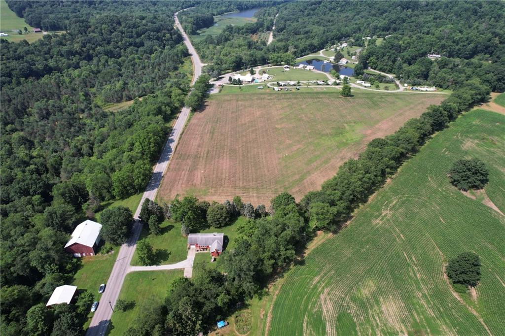 2583 Highway 210 Rural Valley, PA 16249 - Photo 33 of 41 an aerial view of a house with a yard and lake view