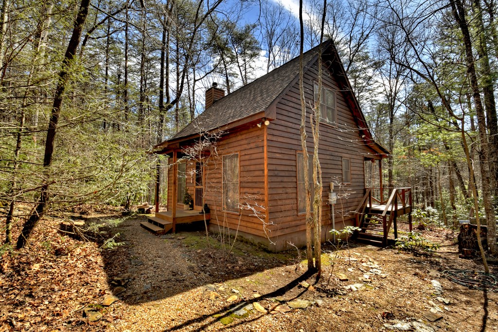 331 Chestnut Gap Road Blue Ridge, GA 30513 - Photo 17 of 44 a view of a house with a yard