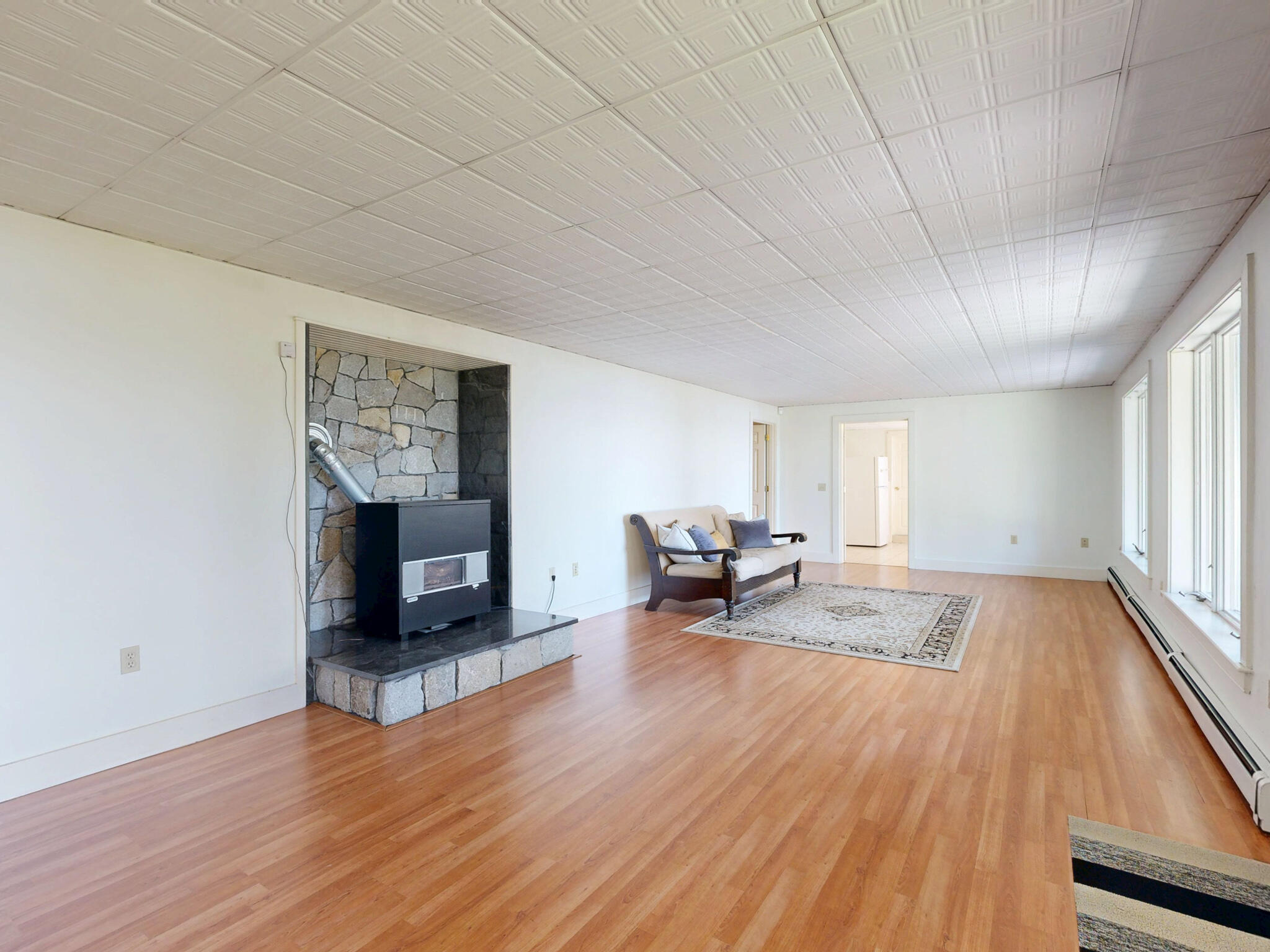 299 Gates Road Jefferson, ME 04348 - Photo 56 of 121 Family Room w/ Propane Stove