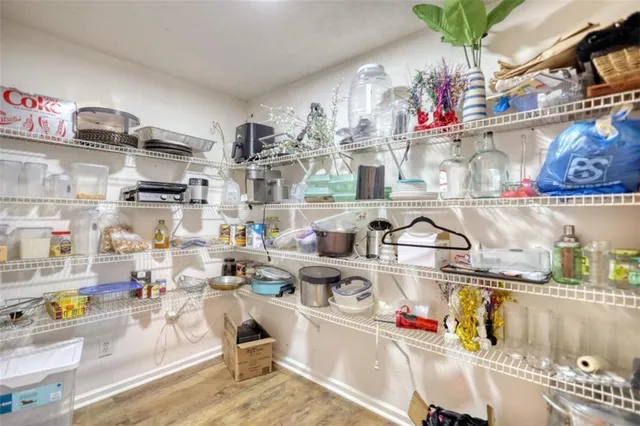 a view of wooden floor in a bathroom