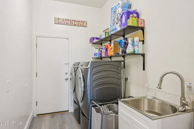 a close view of utility room
