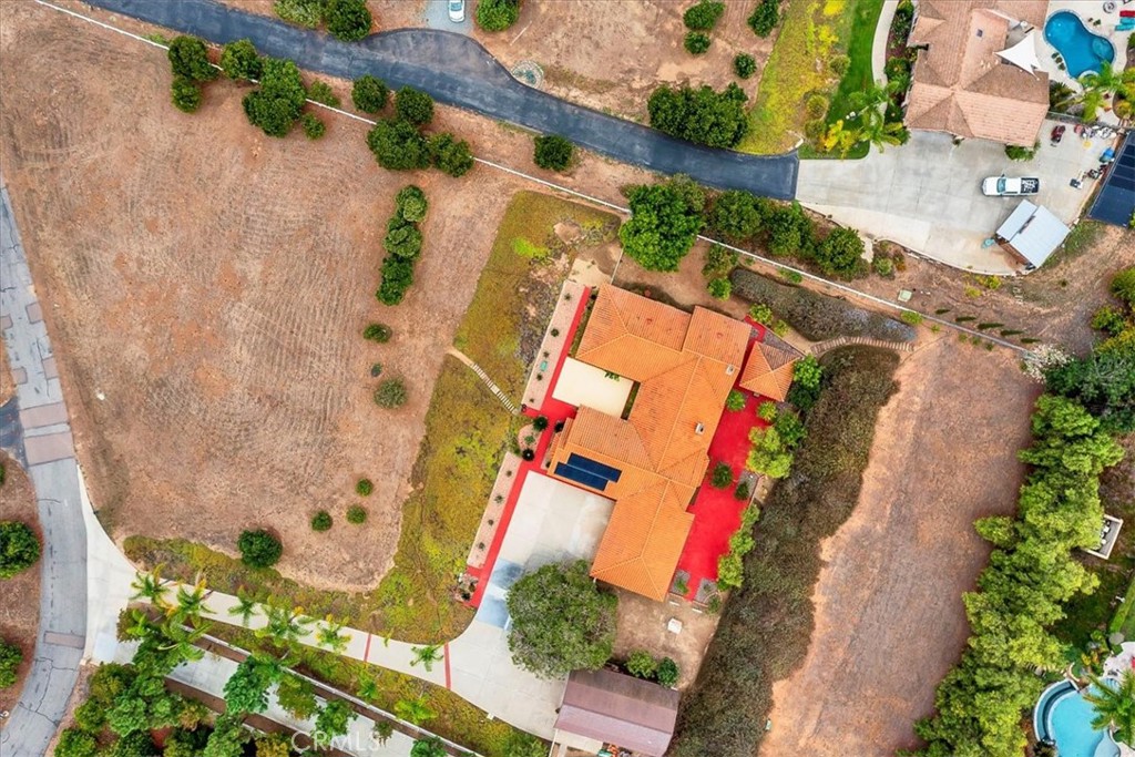 1766 Rabbit Hill Fallbrook, CA 92028 - Photo 70 of 75 an aerial view of a house