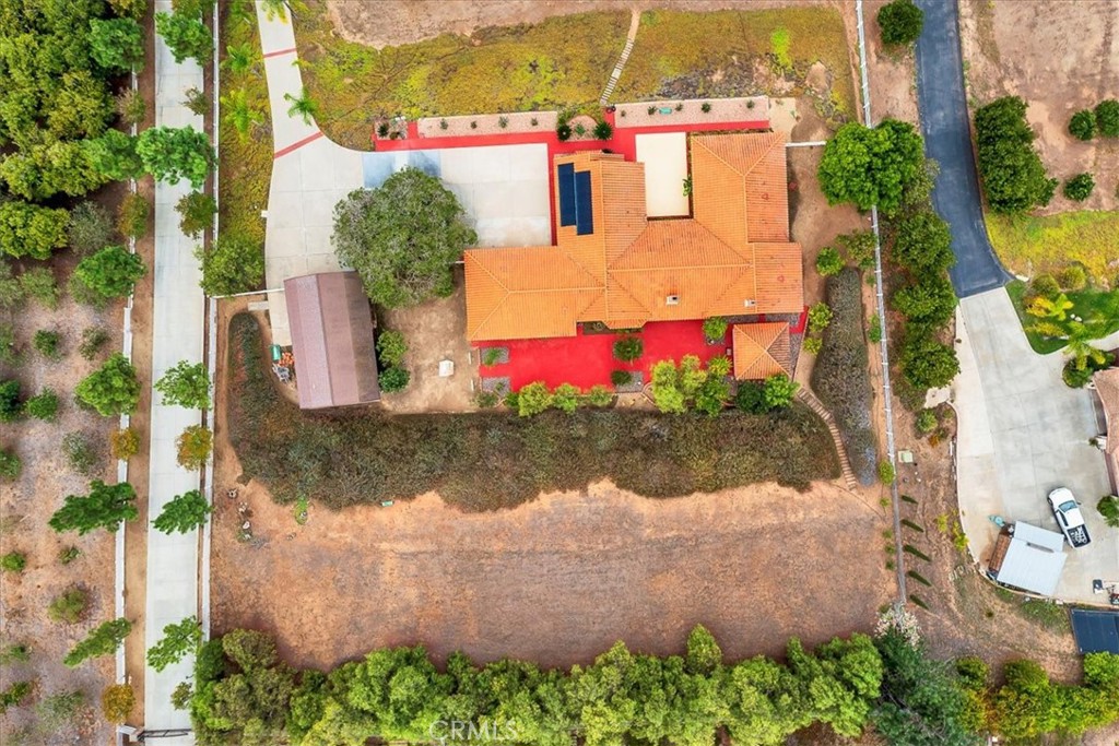 1766 Rabbit Hill Fallbrook, CA 92028 - Photo 71 of 75 an aerial view of residential houses with outdoor space and street view